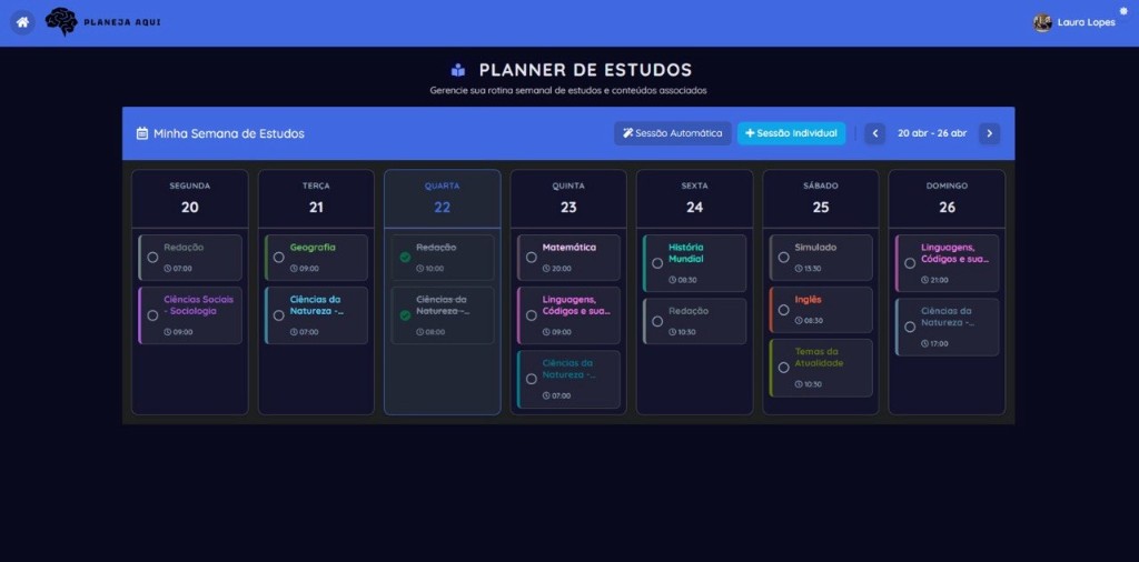 Planner de Estudo