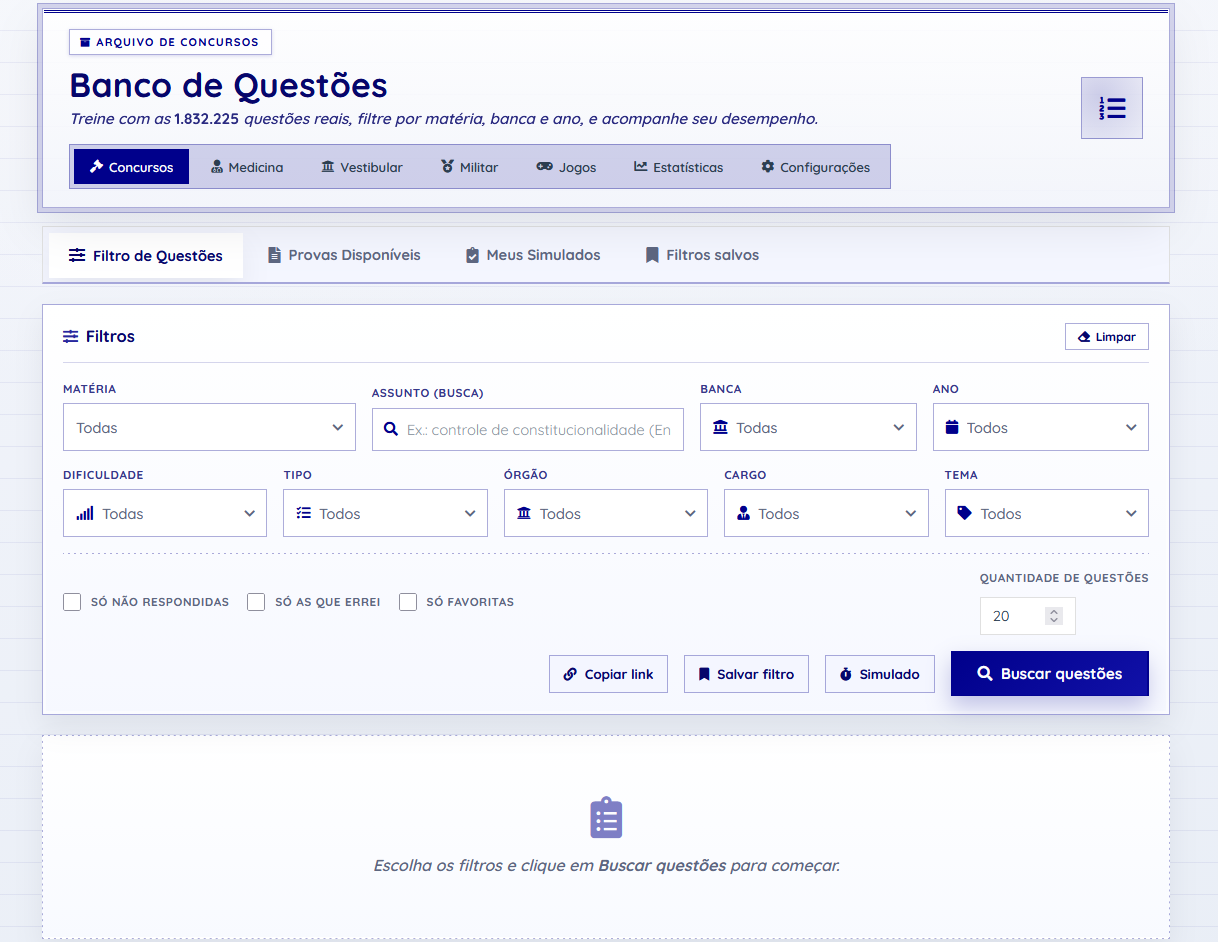 Questões de Concursos