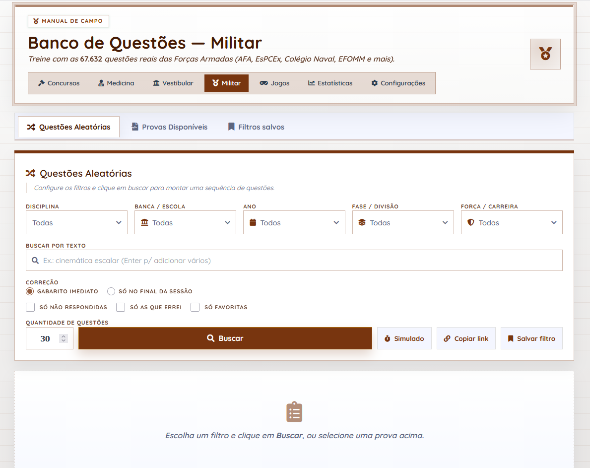 Questões Militares