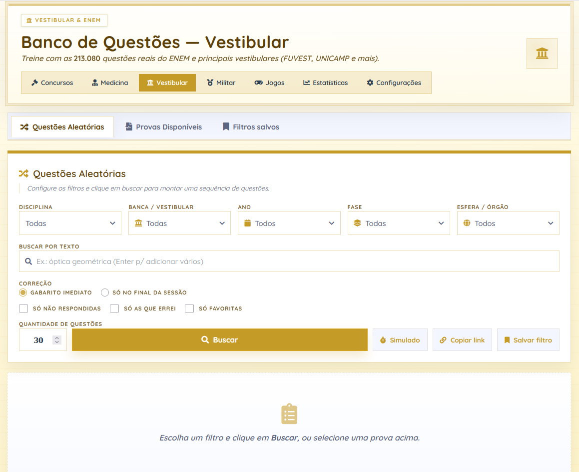 Questões de Vestibulares